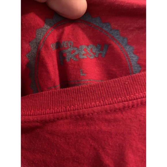 Colin Kapernick Served Fresh Red Short Sleeve T-Shirt Size L Large - Picture 4 of 6